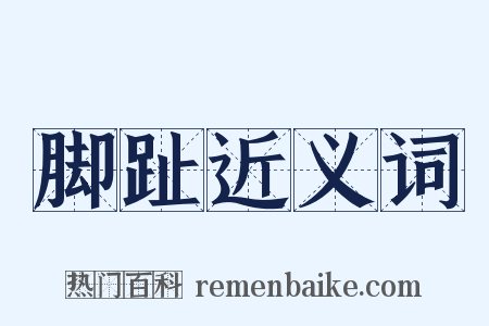 脚趾近义词是什么意思的图片